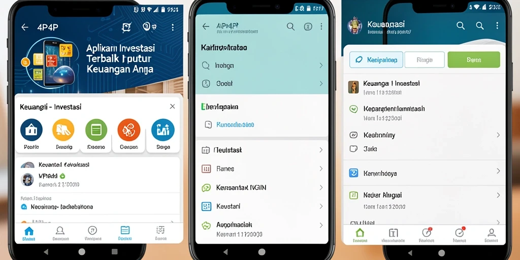 Tampilan antarmuka 4P4P yang modern dan informatif.